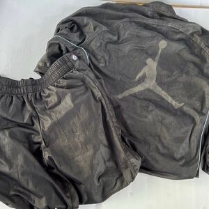 Rare Vintage Air Jordan Nike Retro 14 L Track suit Tracksuit Pants Sweater Black